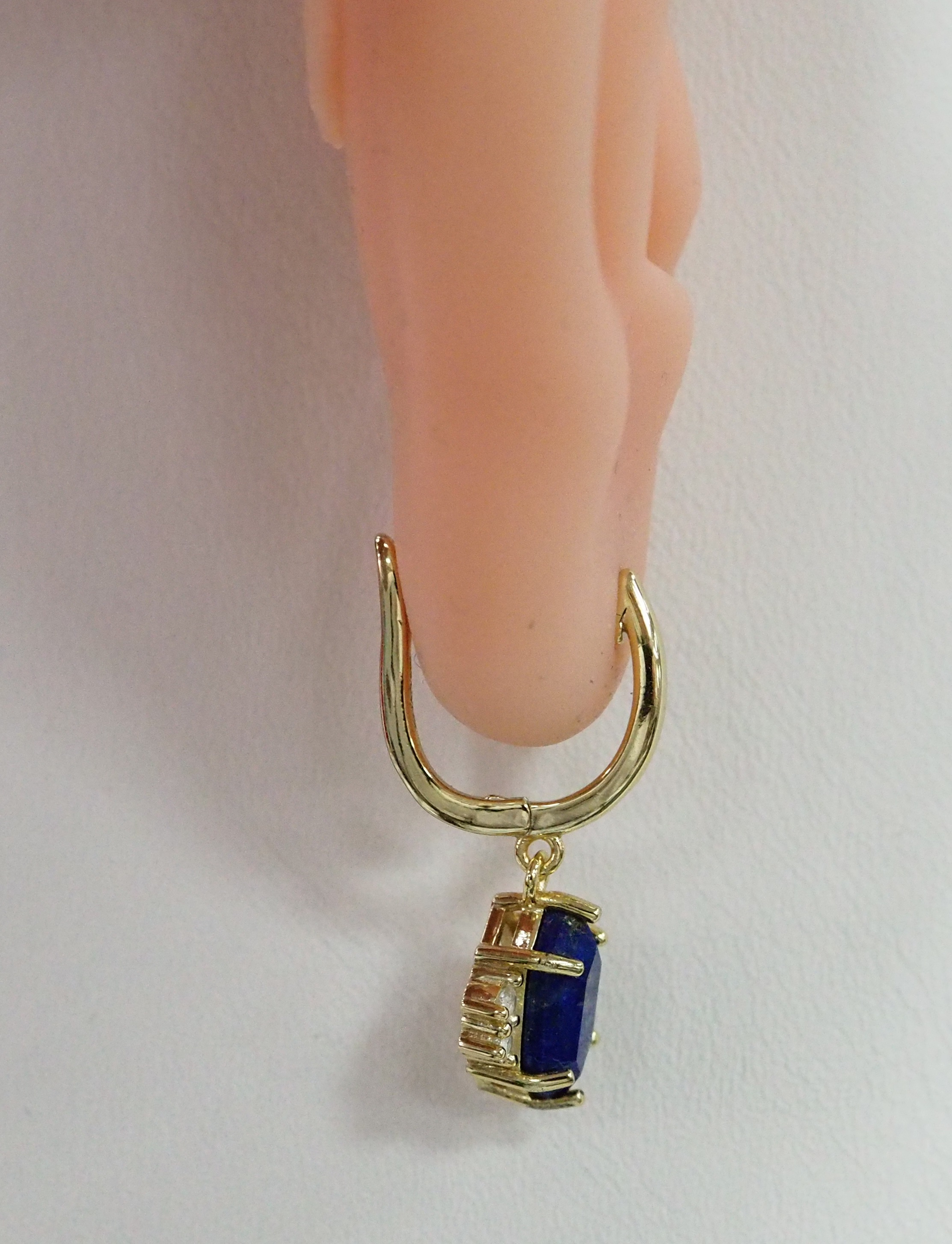 Серебряные серьги с лазуритами